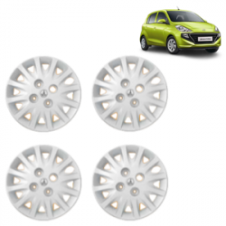 Premium Quality Car Full Wheel Cover Caps Bolt Type 13 Inches (Tracer) (Silver) For Santro 2018 Onwards
