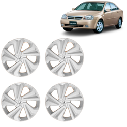 Premium Quality Car Full Wheel Cover Caps Clip Type 12 inches (30.48 cm) (Corona) (Silver) For Optra