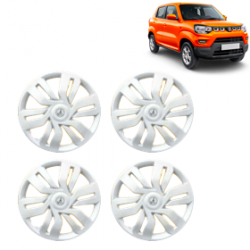 Premium Quality Car Full Wheel Cover Caps Clip Type 12 Inches (RDX) (Silver) For S-Presso