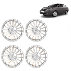 Premium Quality Car Full Wheel Cover Caps Clip Type 13 inches (33.02 cm) (Camry) (Silver) For Indigo Manza