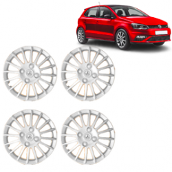 Premium Quality Car Full Wheel Cover Caps Clip Type 13 inches (33.02 cm) (Camry) (Silver) For Polo