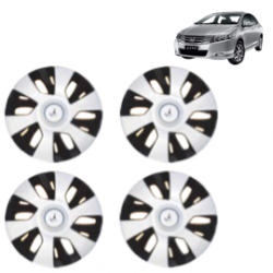 Premium Quality Car Full Wheel Cover Caps Clip Type 13 inches (33.02 cm) (Power) (Double Colour Silver-Black) For City iVTEC Type 5