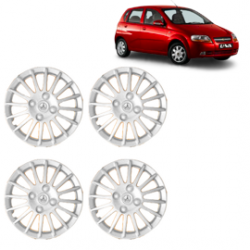 Premium Quality Car Full Wheel Cover Caps Clip Type 13 Inches (Camry) (Silver) For Aveo U-Va