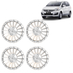 Premium Quality Car Full Wheel Cover Caps Clip Type 13 Inches (Camry) (Silver) For Ertiga