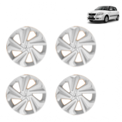 Premium Quality Car Full Wheel Cover Caps Clip Type 14 inches (35.56 cm) (Corona) (Silver) For Fabia
