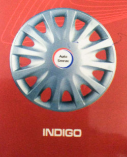 Premium Quality Car Full Wheel Cover Caps Silver 12 Inches Press Type Fitting For - Tata Indica / Indigo (Set of 4)