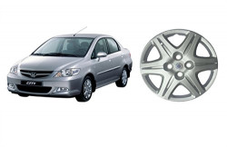 Premium Quality Car Full Wheel Cover Caps Silver 13 Inches Bolt Type Fitting For - Honda City Type 2 / City ZX Type 3 (Set of 4)