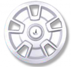 Premium Quality Car Full Wheel Cover Caps Silver 16 Inches Press Type Fitting For - Sumo Grande / Scorpio (Set of 4)
