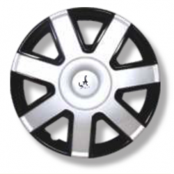 Premium Quality Car Full Wheel Cover Caps Silver Black Color OE Type 13 Inches Press Type Fitting For - Hyundai Getz (Set of 4)