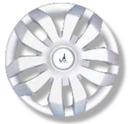 Premium Quality Car Full Wheel Cover Caps Silver OE Type 13 inches (33.02 cm) Press Type Fitting For Alto 2012 Onwards (Set of 4)