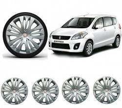 Premium Quality Car Full Wheel Cover Caps Silver OE Type 14 Inches Press Type Fitting For –  Ertiga (Set of 4)