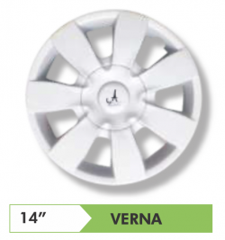 Premium Quality Car Full Wheel Cover Silver OE Type 14 Inches Press Type Fitting For – Verna / Verna Fluidic (Set of 4)