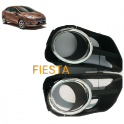Premium Quality Fog Light Lamp Grill Cover Beezel for Fiesta (Chrome) (Set of 2)