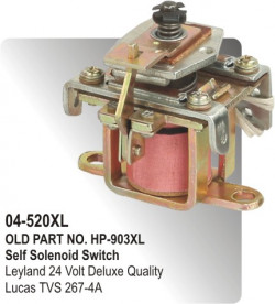 Self Solenoid Switch Leyland 24 Volt equivalent to 267-4A (HP-04-520)