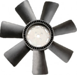 SILVER Radiator Fan Blade Tata 2515 Ex (7 Wings) (Black Colour) N/M (Dia 570Mm) 