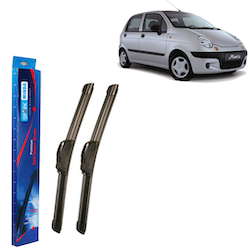 Spark Minda U-Hook Type Soft Wiper Blades, 20"/17" (Set of 2) for Matiz