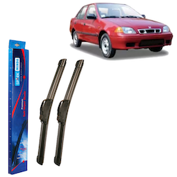 Spark Minda U-Hook Type Soft Wiper Blades, 20"/18" (Set of 2) for Esteem/Baleno Old Model