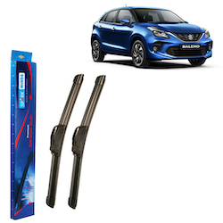 Spark Minda U-Hook Type Soft Wiper Blades, 21"/18" (Set of 2) for Baleno New Model