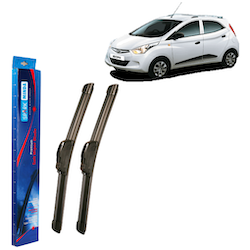 Spark Minda U-Hook Type Soft Wiper Blades, 22"/14" (Set of 2) for Eon