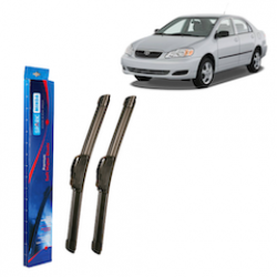 Spark Minda U-Hook Type Soft Wiper Blades, 24"/16" (Set of 2) for Corolla