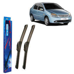 Spark Minda U-Hook Type Soft Wiper Blades, 24"/16" (Set of 2) for Indigo