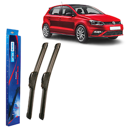 Spark Minda U-Hook Type Soft Wiper Blades, 24"/16" (Set of 2) for Polo/ Vento