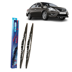 Spark Minda U-Hook Type Wiper Blades Assembly, 21"/14" (Set of 2) for Micra/Sunny