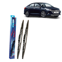 Spark Minda U-Hook Type Wiper Blades Assembly, 22"/16" (Set of 2) for Verna/Verna Fluidic