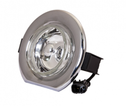 UNO MINDA FF-5002BM Fog Lamp Assembly Chrome Plated & Clear Glass Bolero Type 3 