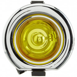 UNO MINDA FF-5002CM Fog Lamp Assembly Chrome Plated & Yellow Glass Bolero Type 3 