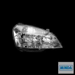 UNO MINDA HL-55007AW Head Lamp Assembly With Wire & White Lens RHS Indigo CS 