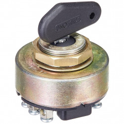 UNO MINDA IGN-7608 Ignition Starter Switch Without Wire with 2 Keys Tafe MF-1035, Mahindra, HMT