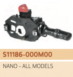 UNO MINDA S11186 Combination Switch Assembly -Single Stalk (Lamp & Turn) With Hazard Switch Nano