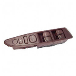 UNO MINDA S21073 Power Window Switch Driver Side (4) With Mirror Switch & Window Lock XUV 500 W/8,W/6(Brown Finish) 