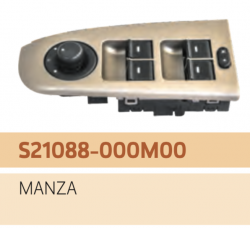 UNO MINDA S21088 Power Window Switch Driver Side (4) With Mirror Switch Window Lock-Golden Finish Indigo Manza