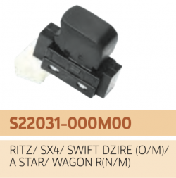 UNO MINDA S22031 Power Window Switch Single Ritz/Sx4/Swift Dzire(Old Model) Wagon R/A-Star(New Model) 