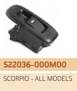 UNO MINDA S22036 Power Window Switch Single Scorpio (Black Finish) 