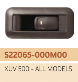 UNO MINDA S22065 Power Window Switch Single XUV 500 Rear Left (Brown Finish)