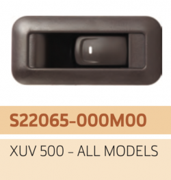 UNO MINDA S22065 Power Window Switch Single Xuv 500 Rear Right (Brown Finish) 