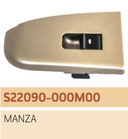 UNO MINDA S22090 Power Window Switch Single Rear Right Golden Finish Indigo Manza 