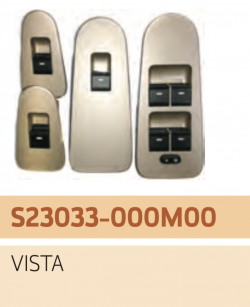 UNO MINDA S23033 Power Window Switch Driver Side Kit(4),1 Co-Driver & 2  Subs W/O Mirror Switch Autumn Mist Finish (Golden) Indica Vista 