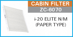 Zip ZC-6070 Cabin Filter i20 Elite New Model (Paper Type) 