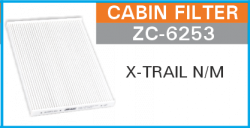 Zip ZC-6253 Cabin AC Filter Nissan X-Trail New Model 