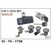 Car International 6 In 1 Lock Set Qualis CI-1736