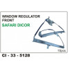Power Window Regulator With Motor Safari Dicor Front (RHS)