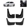 Premium Quality Non Breakable Plastic Car Mud Flaps for Etios Liva Type 2 (Set of 4)