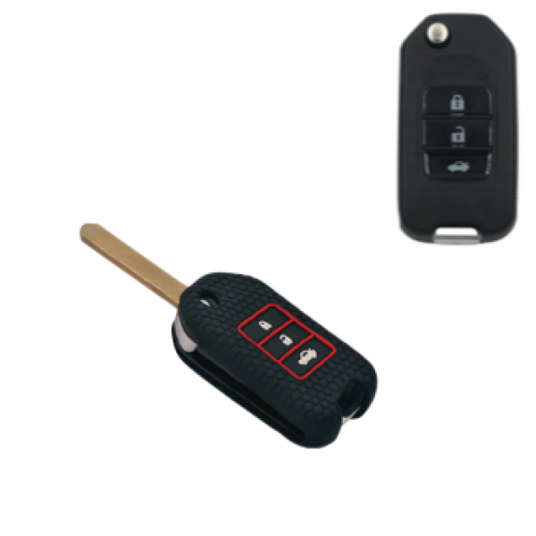 KeyCare KC 50 Key Cover Silicone For City Jazz WR V Black