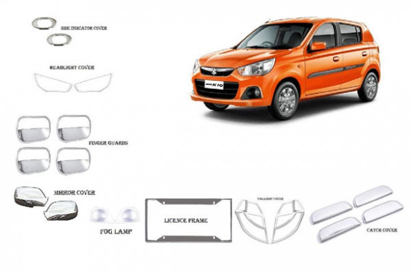 Alpine Premium Chrome Accessories Combo Kit For Alto K 10 Type 2