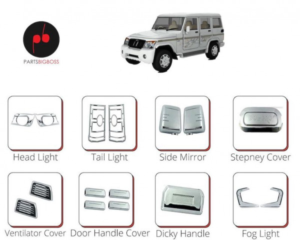 Mahindra bolero store chrome kit