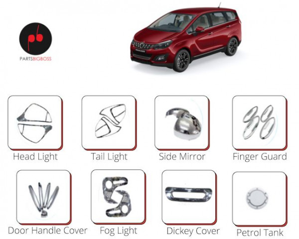 Alpine Premium Chrome Accessories Combo Kit For Marazzo Set Of 8